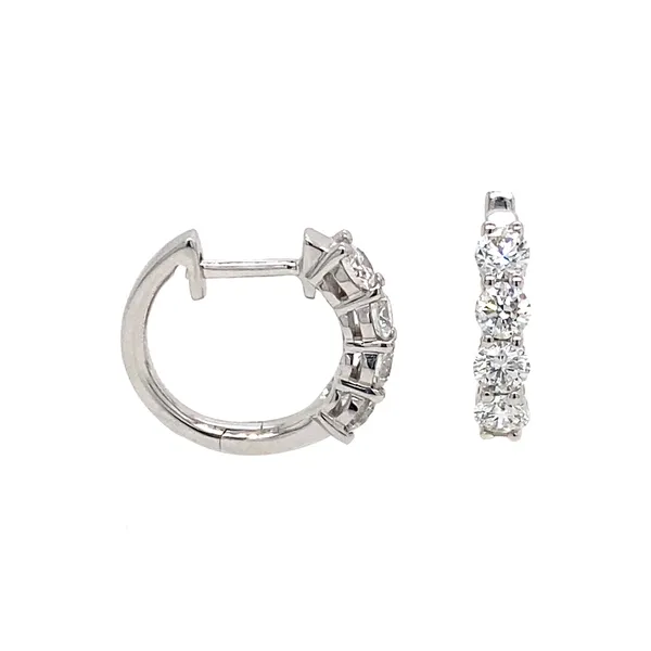 18K White Gold Diamond Earrings