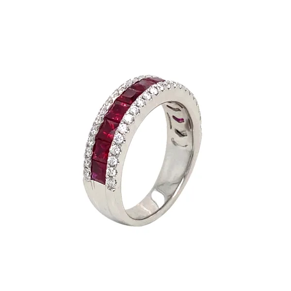 18K White Gold Ruby Ring