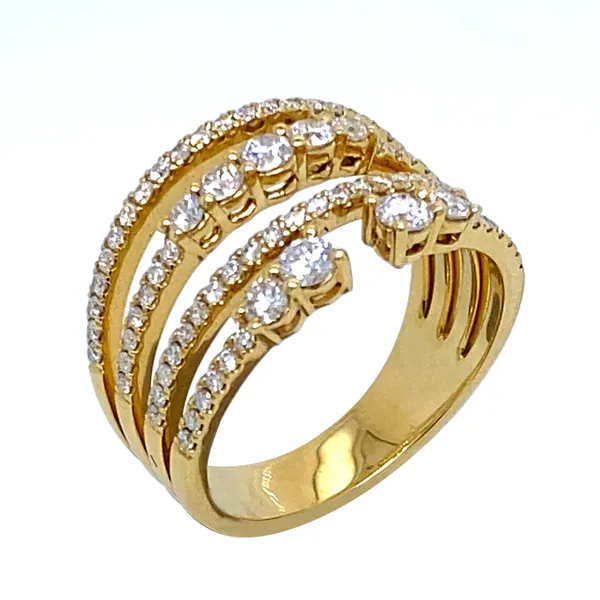 18K Yellow Gold Diamond Band