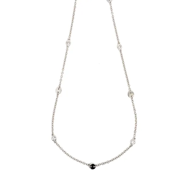 18K White Gold Diamond Necklace