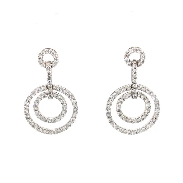 18K White Gold Diamond Earrings