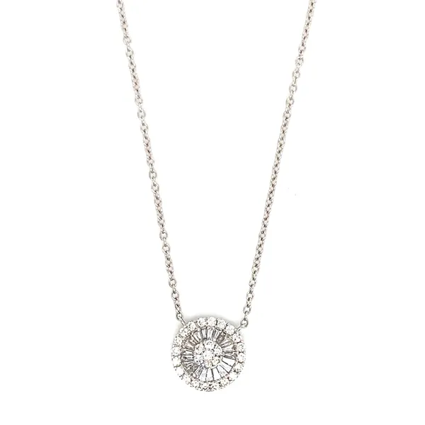 18K White Gold Diamond Necklace