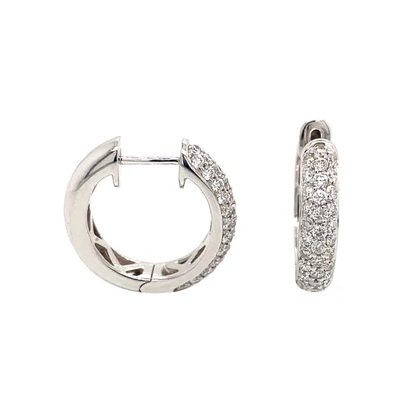 18K White Gold Diamond Earrings