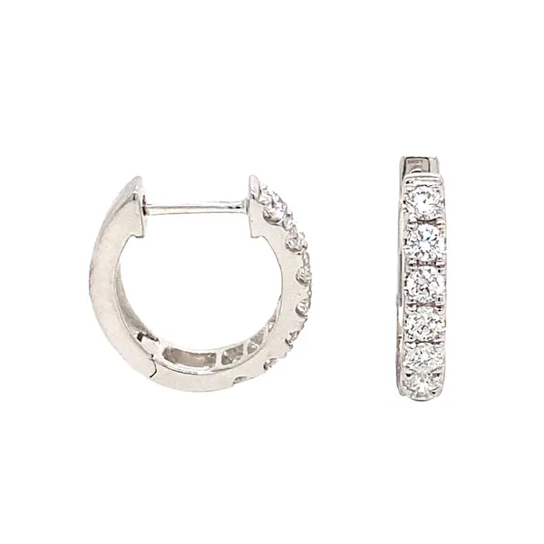 18K White Gold Diamond Earrings