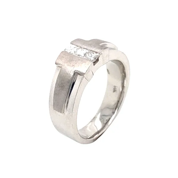 14K White Gold Diamond Men’s Ring