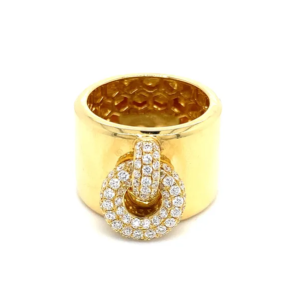 18K Yellow Gold Diamond Band