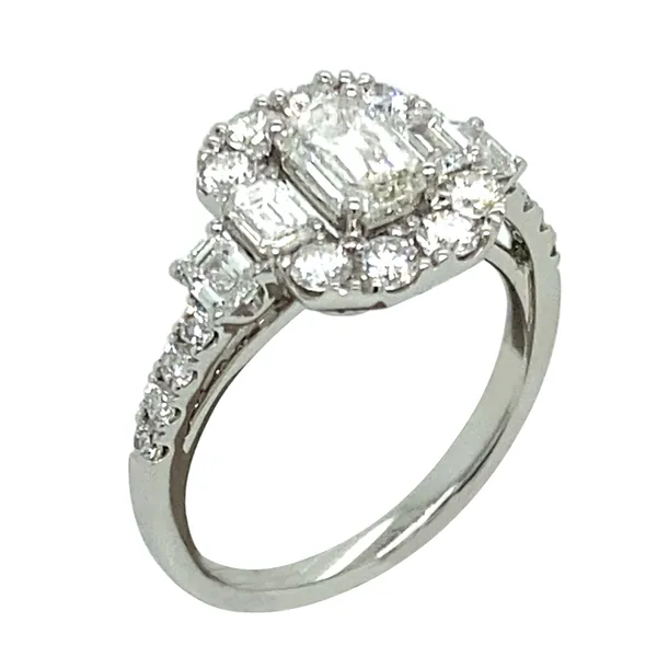 18K White Gold Diamond Ring