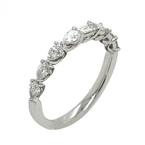 18K White Gold Diamond Band