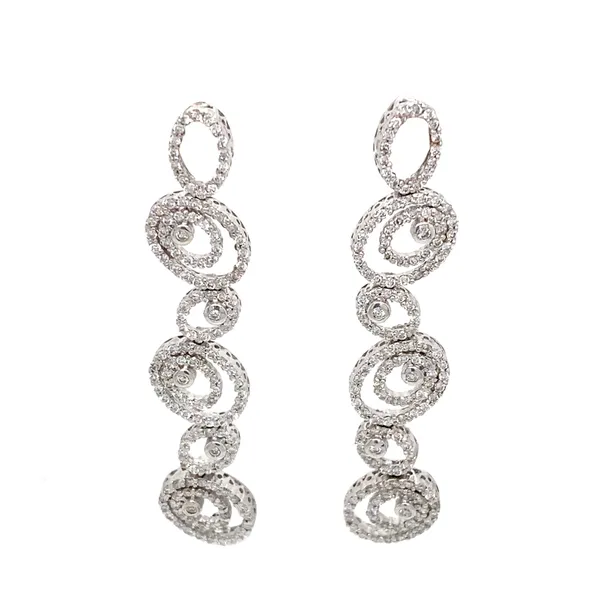18K White Gold Diamond Earrings