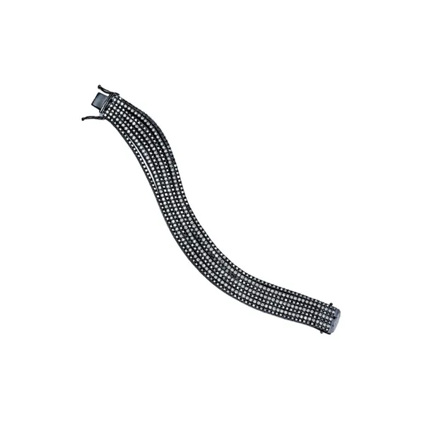 18K Black Rhodium Diamond Bracelet