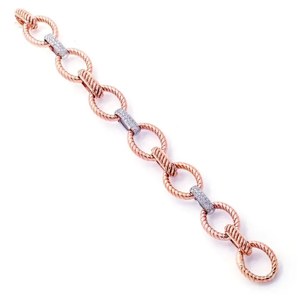 18K Rose Gold Diamond Bracelet