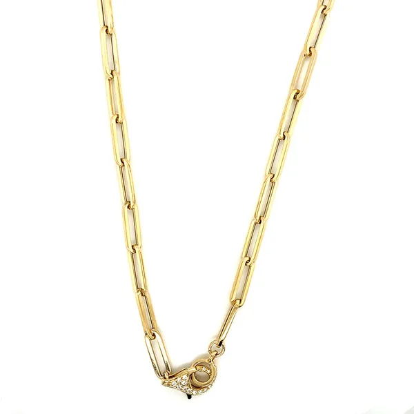 18K Yellow Gold Diamond Necklace