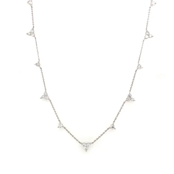 18K White Gold Diamond Necklace