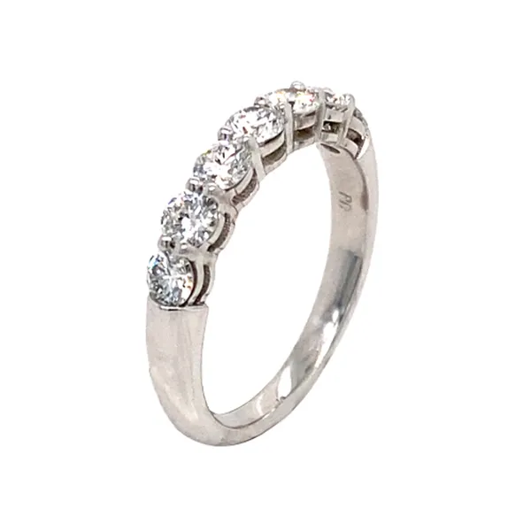 18K White Gold Diamond Band