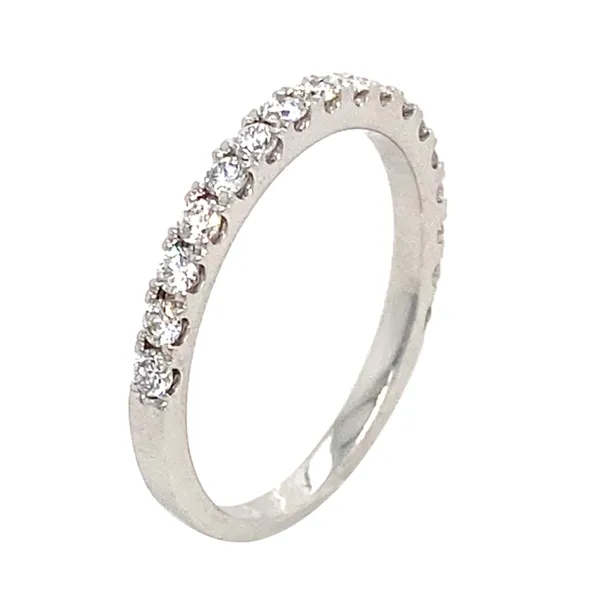 18K White Gold Diamond Band