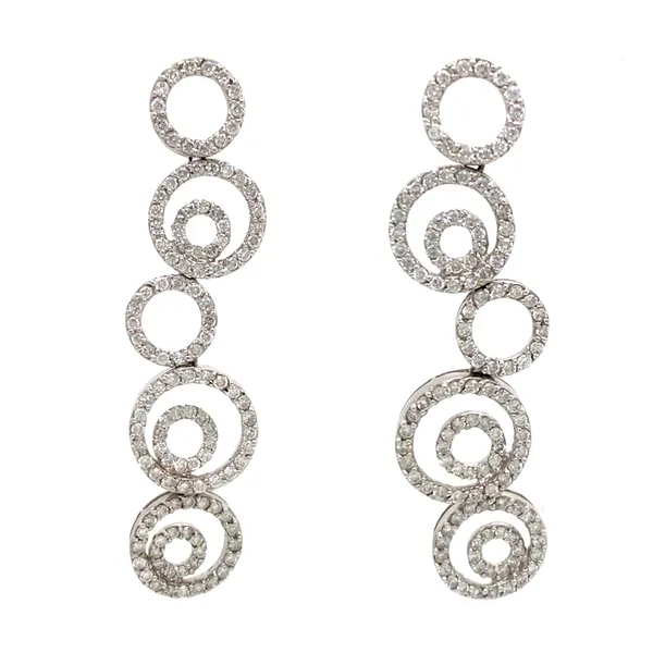 18K White Gold Diamond Earrings