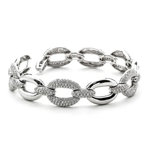 18K White Gold Diamond Bracelet