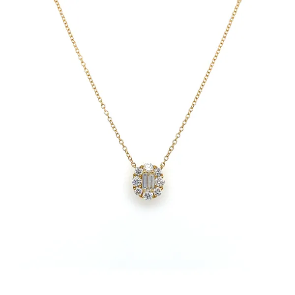 18K Yellow Gold Diamond Necklace
