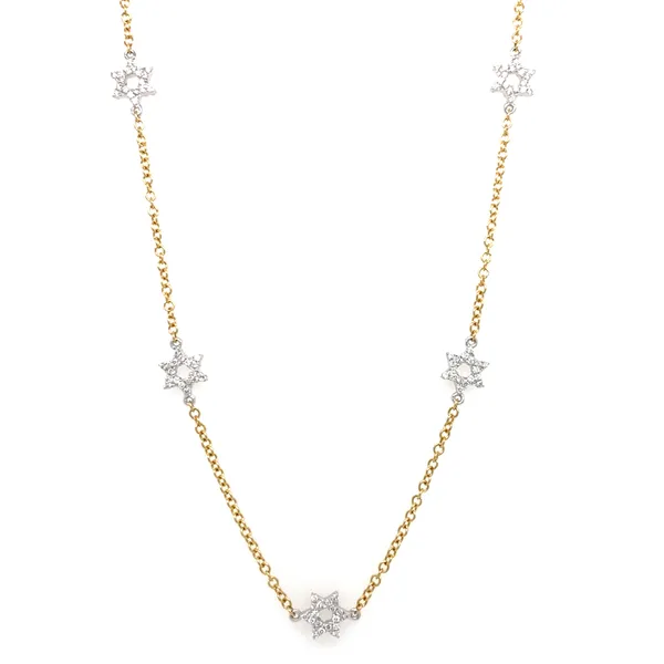 18K Two-Tone Gold Diamond Necklace