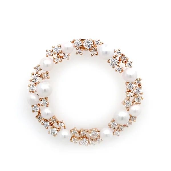 18K Rose Gold Pearl Pendant