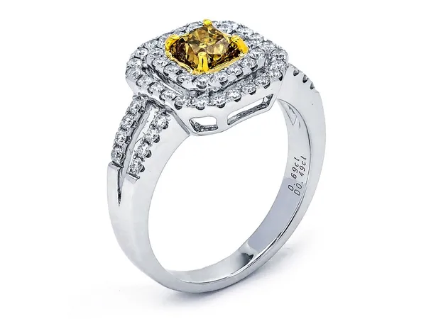 18K Two-Tone Gold Diamond Ring