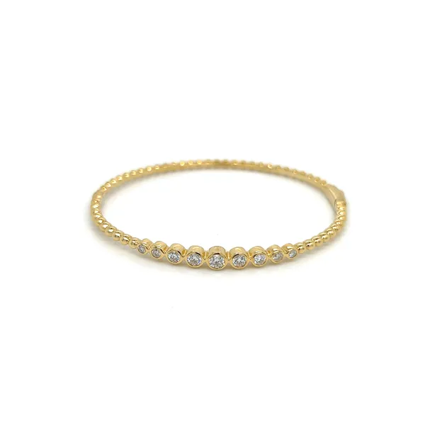 18K Yellow Gold Diamond Bangle