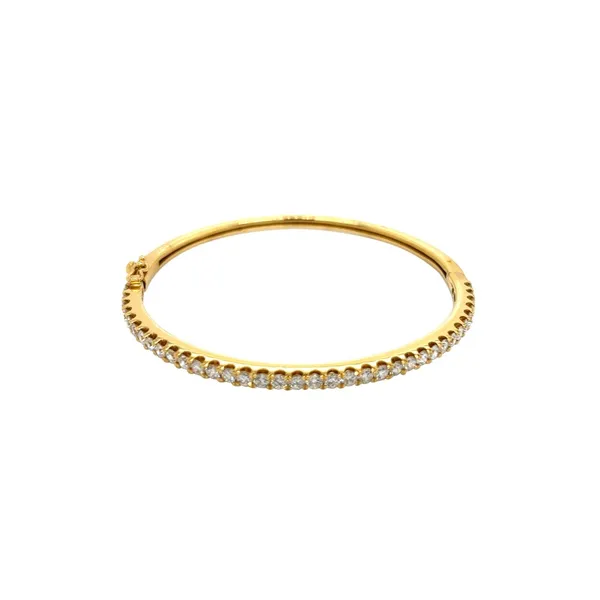 18K Yellow Gold Diamond Bangle