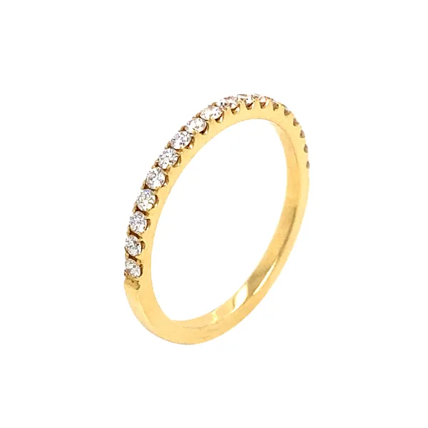 18K Yellow Gold Diamond Band