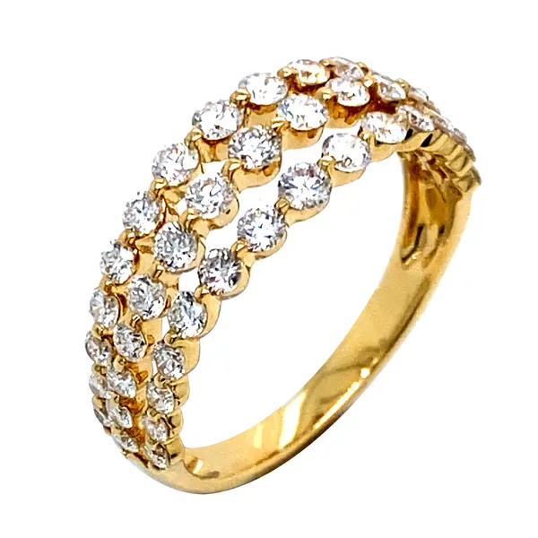 18K Yellow Gold Diamond Band