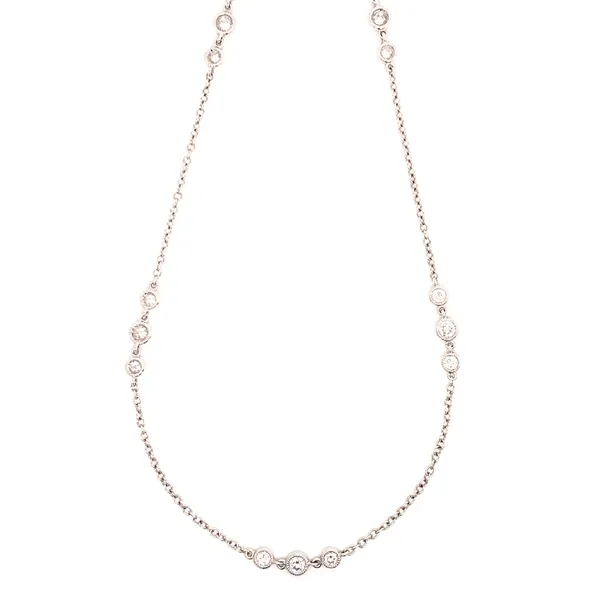 18K White Gold Diamond Necklace