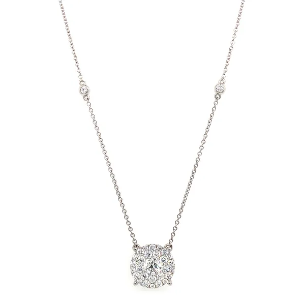 18K White Gold Diamond Necklace