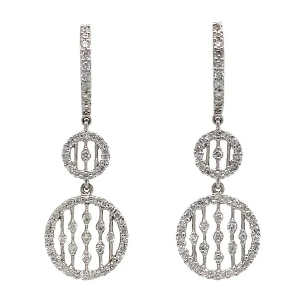 18K White Gold Diamond Earrings