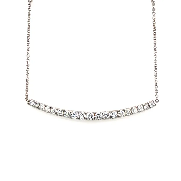 18K White Gold Diamond Necklace