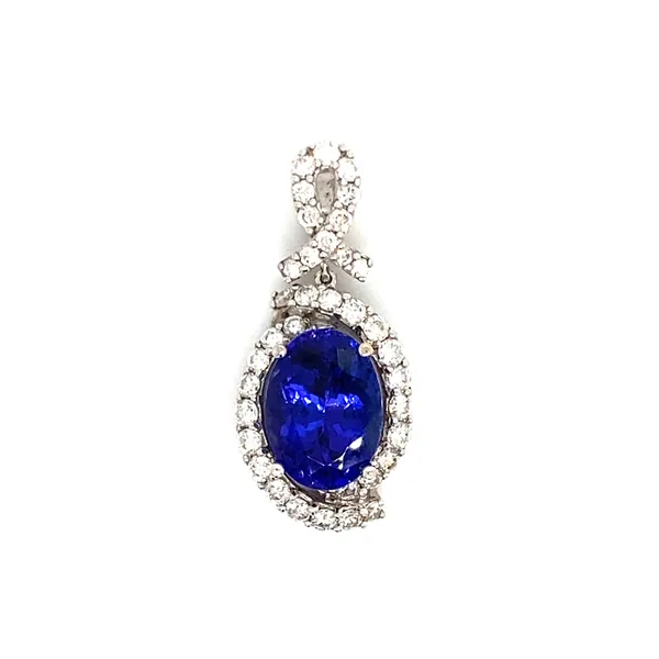 18K White Gold Tanzanite Pendant