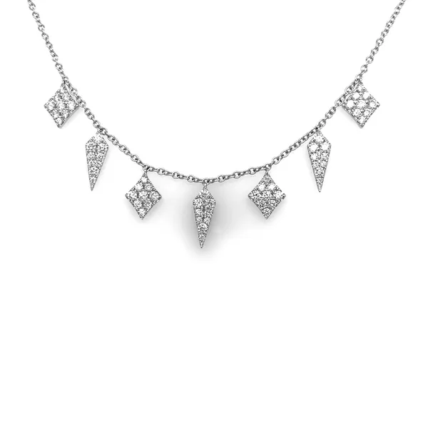 18K White Gold Diamond Necklace