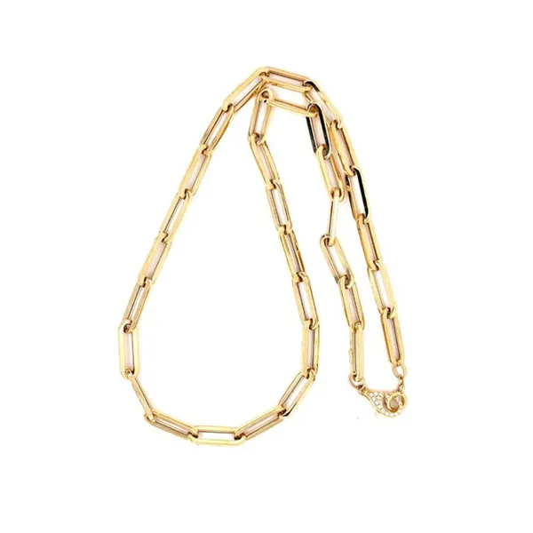 18K Yellow Gold Diamond Necklace