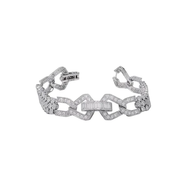 18K White Gold Diamond Bracelet