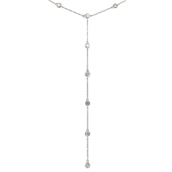 18K White Gold Diamond Necklace