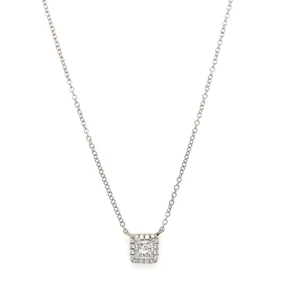 18K White Gold Diamond Necklace