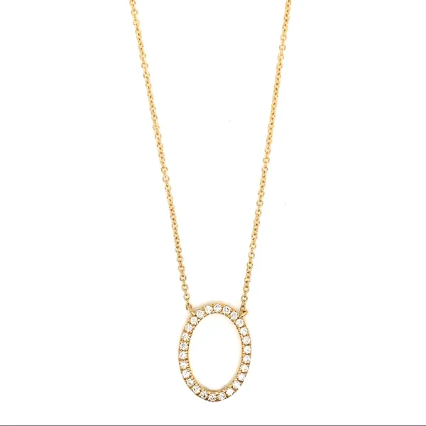 18K Yellow Gold Diamond Necklace