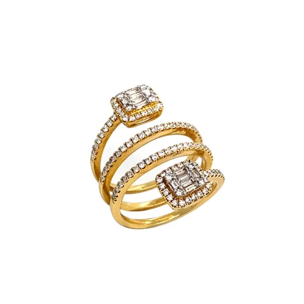 18K Yellow Gold Diamond Ring