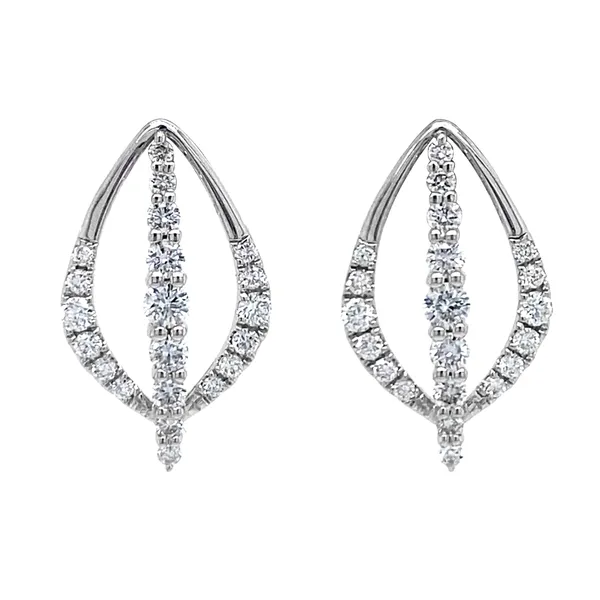 18K White Gold Diamond Earrings