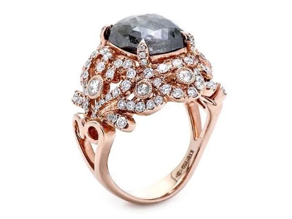 18K Rose Gold Diamond Ring