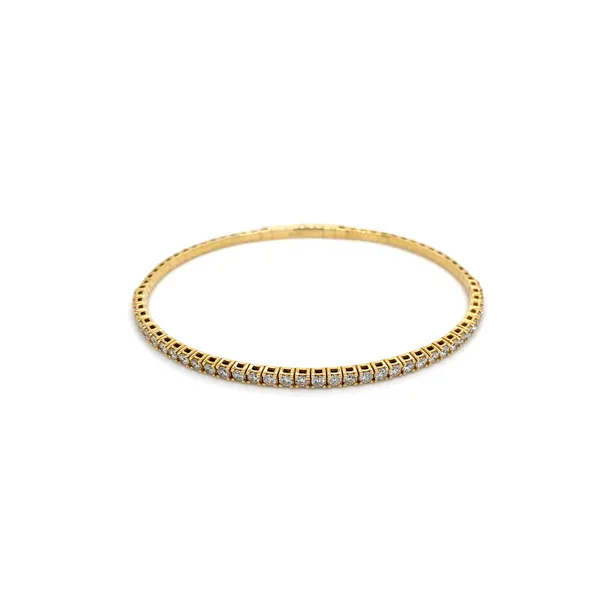 18K Yellow Gold Diamond Bangle