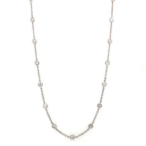 18K White Gold Diamond Necklace