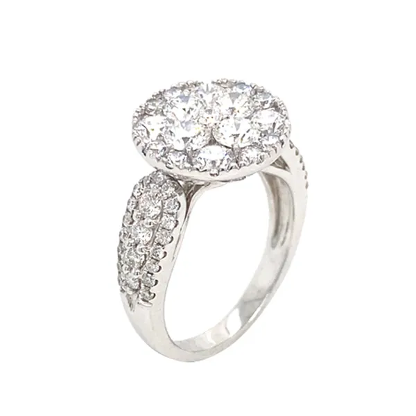18K White Gold Diamond Ring