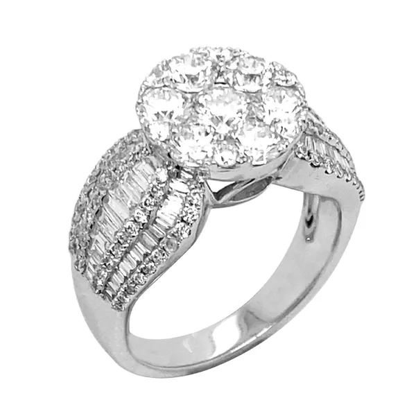 18K White Gold Diamond Ring