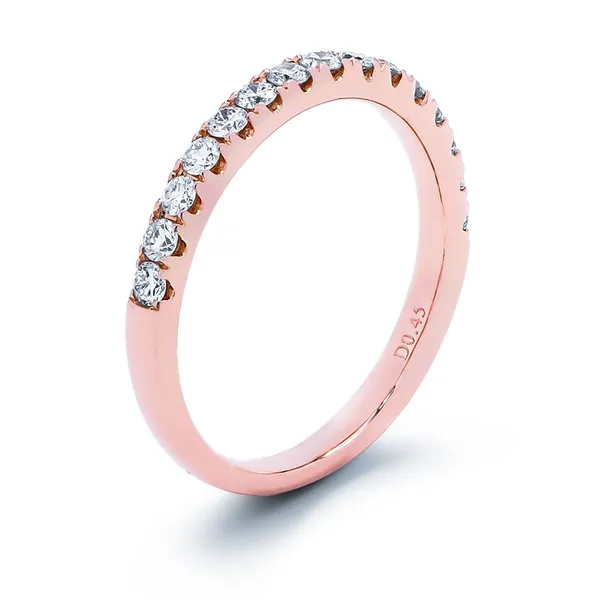 18K Rose Gold Diamond Band