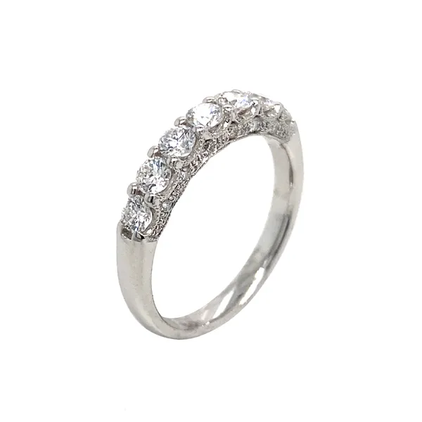 18K White Gold Diamond Band