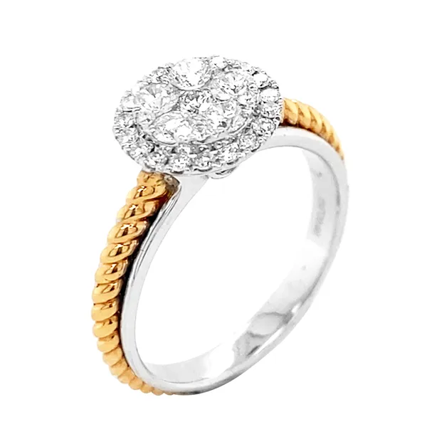 18K White Gold Diamond Ring